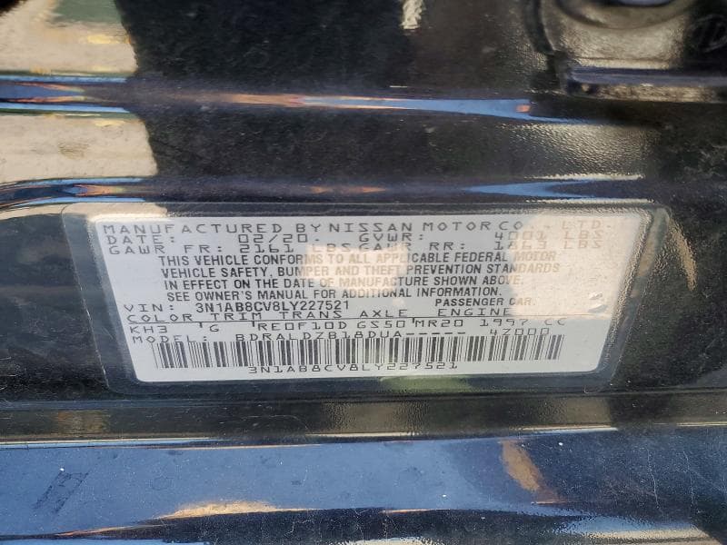 2020 NISSAN SENTRA SV 13