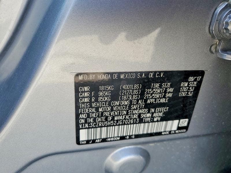 2018 HONDA HR-V EX EX 13