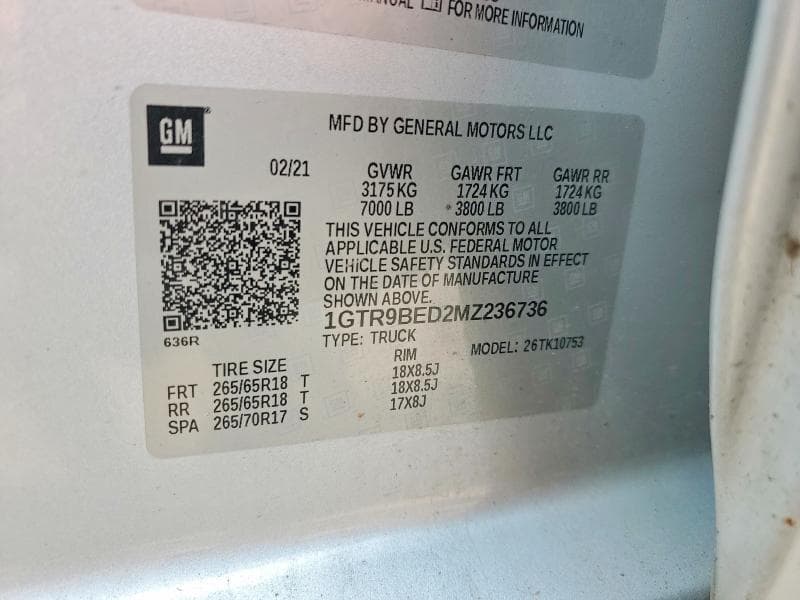 2021 GMC SIERRA K1500 SLE 12