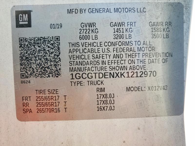 2019 CHEVROLET COLORADO Z71 12