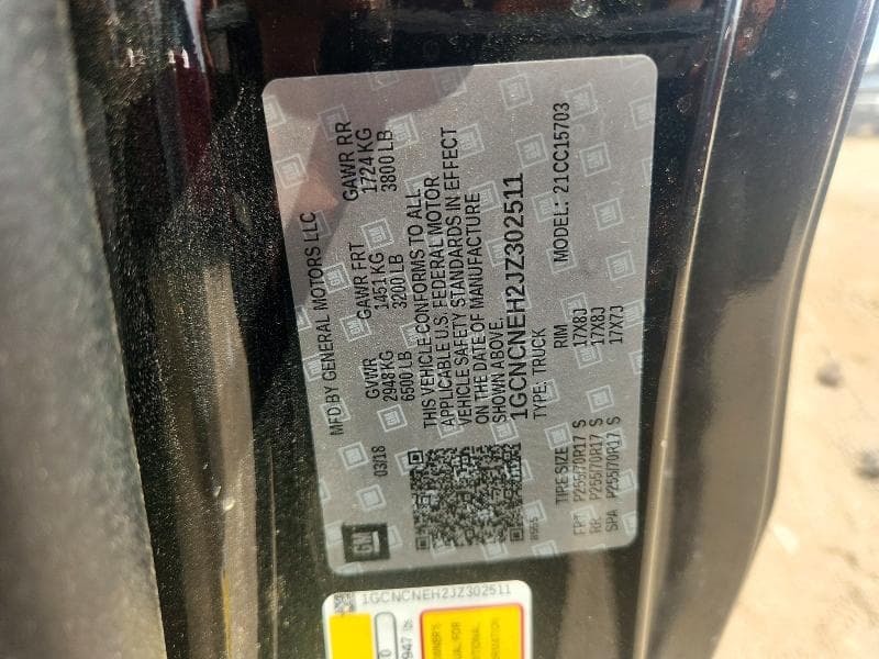 2018 CHEVROLET SILVERADO 12