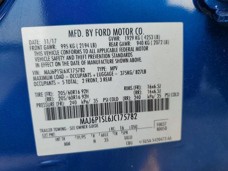 2018 FORD ECOSPORT S 13