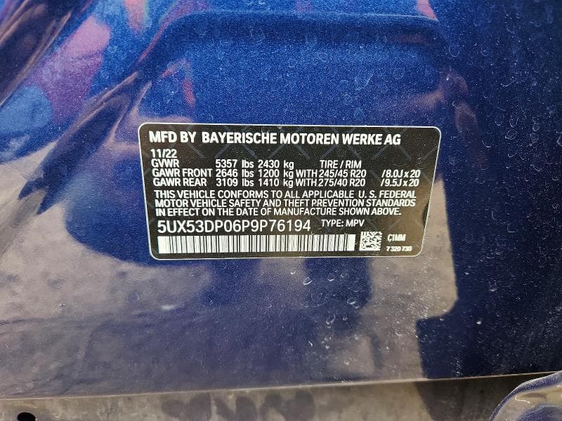 2023 BMW X3 XDRIVE30I 13