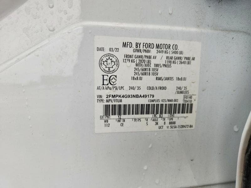 2022 FORD EDGE SE 13