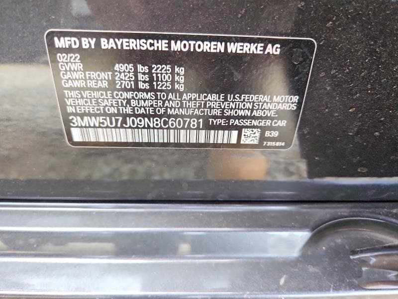 2022 BMW M340I 12