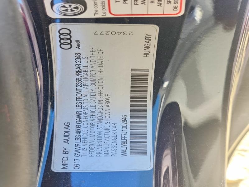 2018 AUDI A3 PREMIUM PLUS 13