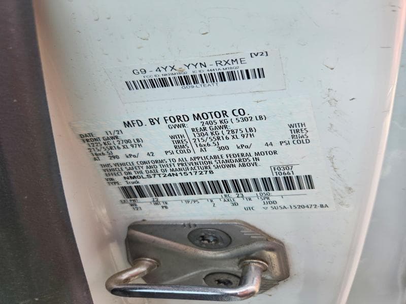 2022 FORD TRANSIT CONNECT XLT DELIVERY VAN 13