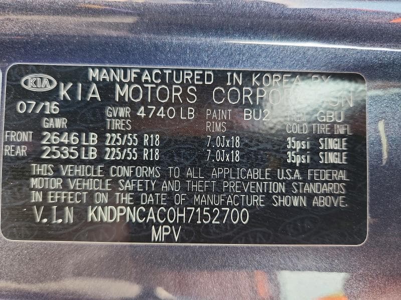 2017 KIA SPORTAGE EX 13