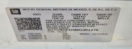 2021 GMC SIERRA K1500 SLT 12