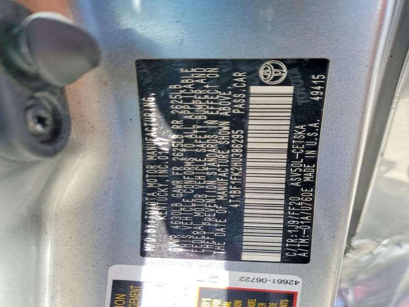 2017 TOYOTA CAMRY SE 12