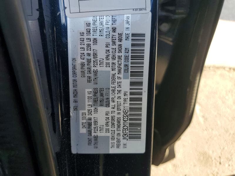 2021 MAZDA CX-5 TOURING 12