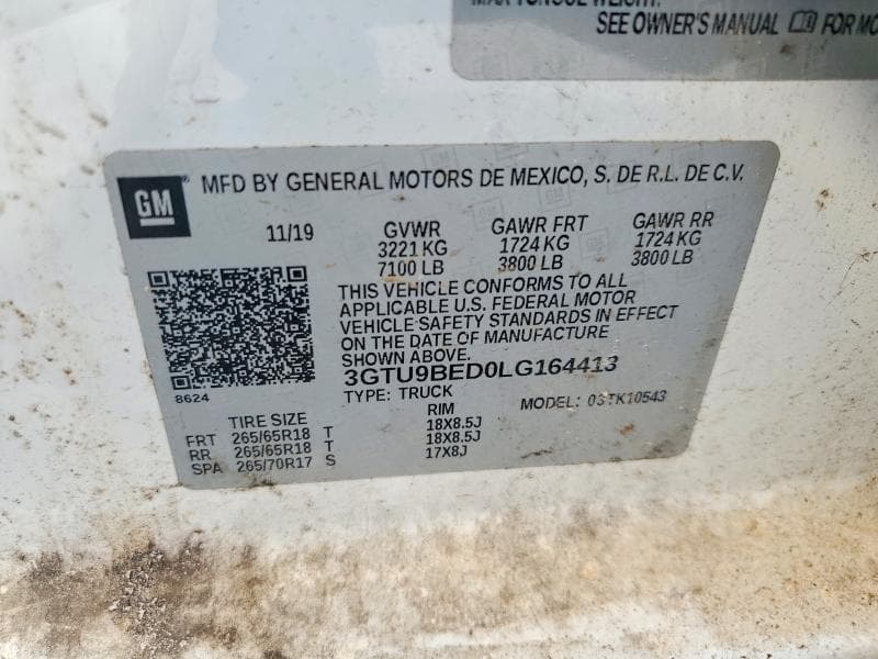 2020 GMC SIERRA K1500 SLE 12