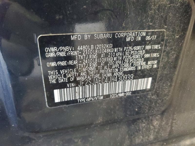 2018 SUBARU FORESTER 2.5I PREMIUM 13