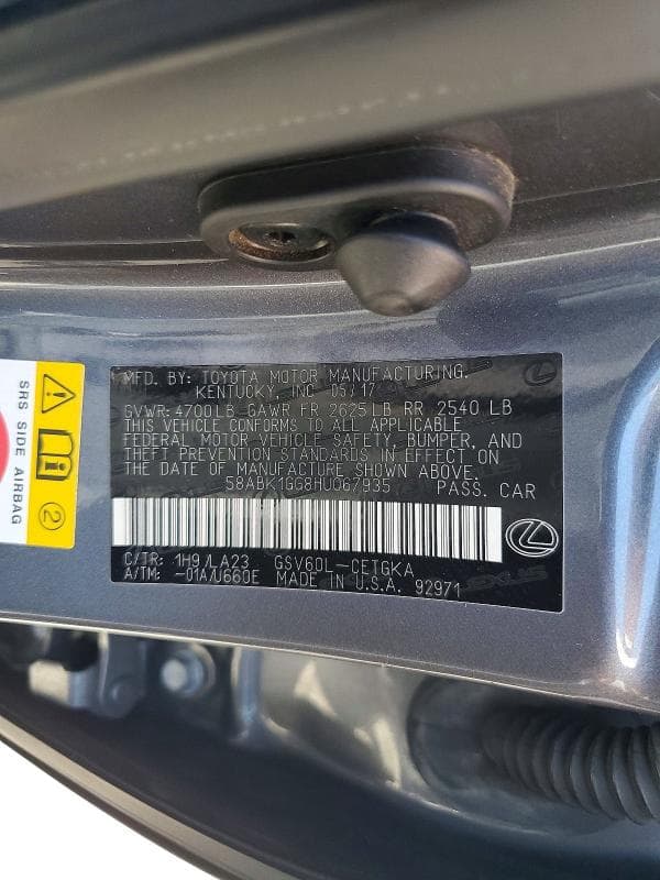 2017 LEXUS ES 350 12