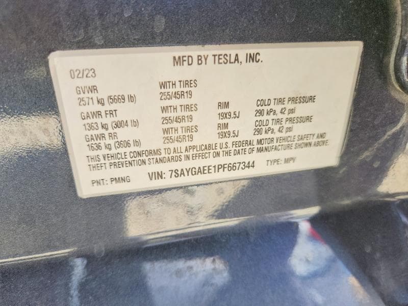 2023 TESLA MODEL Y 14