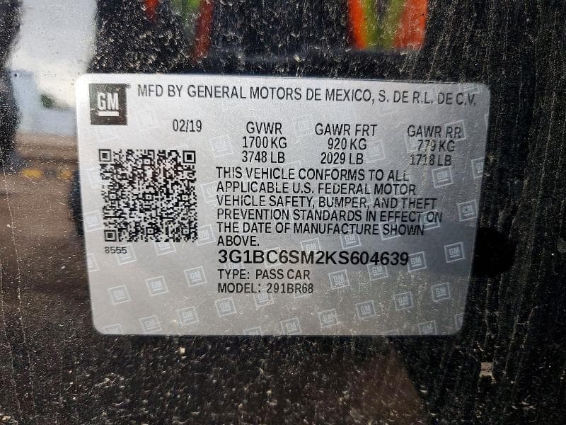 2019 CHEVROLET CRUZE LS LS 13
