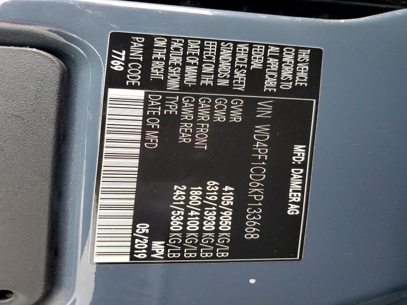 2019 MERCEDES-BENZ SPRINTER 2500/3500 DELIVERY VAN 13