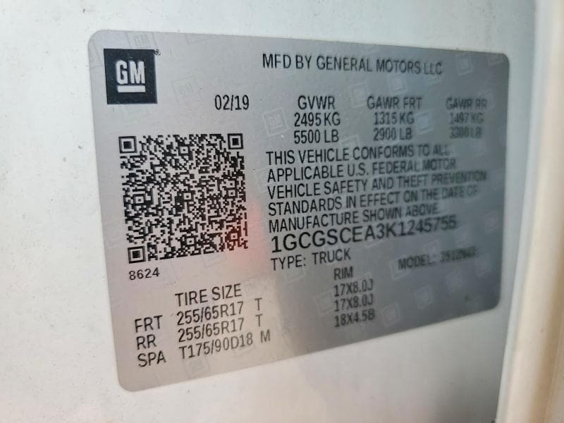 2019 CHEVROLET COLORADO LT 12