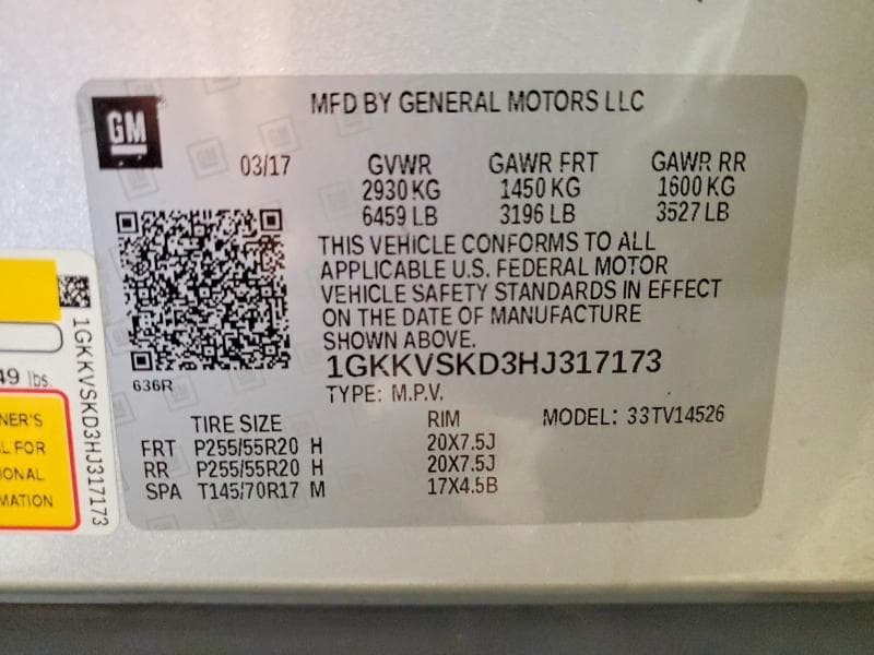 2017 GMC ACADIA LIMITED SLT-2 13