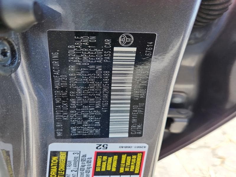 2021 TOYOTA CAMRY SE 13