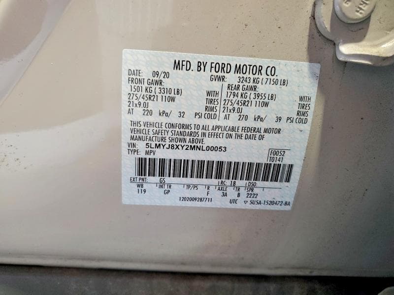 2021 LINCOLN AVIATOR GRAND TOURING 14
