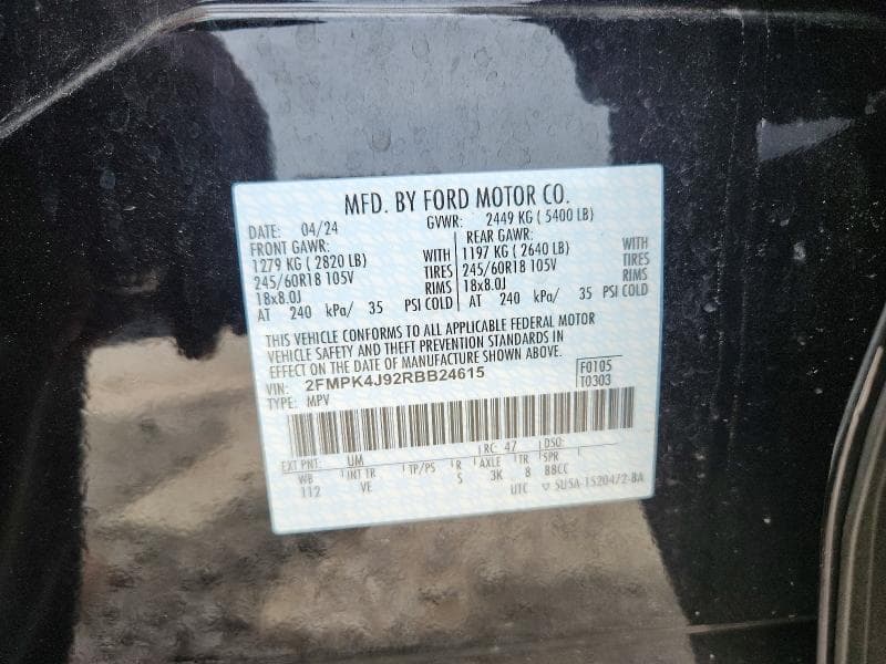 2024 FORD EDGE SEL 13