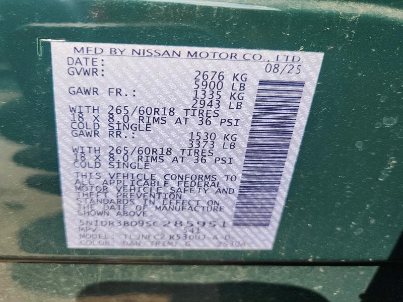 2025 NISSAN PATHFINDER ROCK CREEK 12