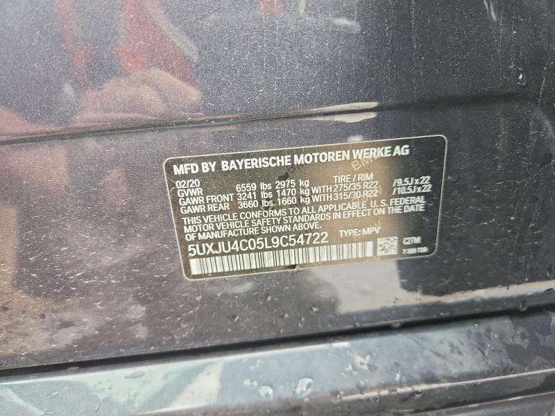 2020 BMW X5 M50I 12