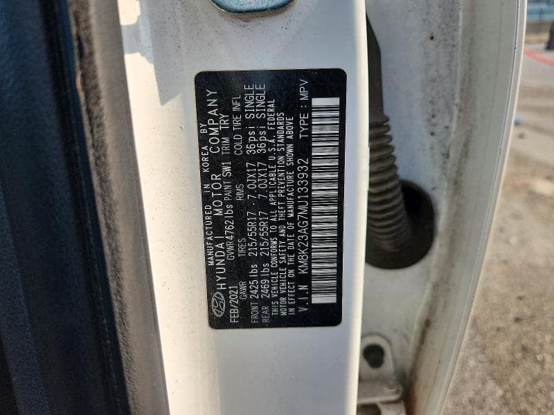 2021 HYUNDAI KONA SEL 12