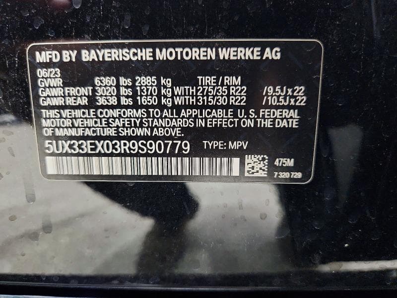 2024 BMW X6 XDRIVE40I 13