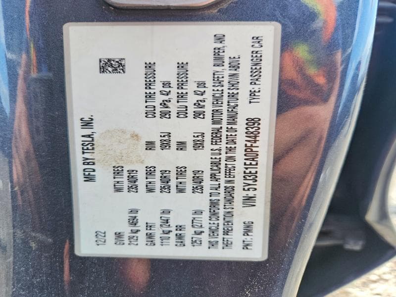 2023 TESLA MODEL 3 12