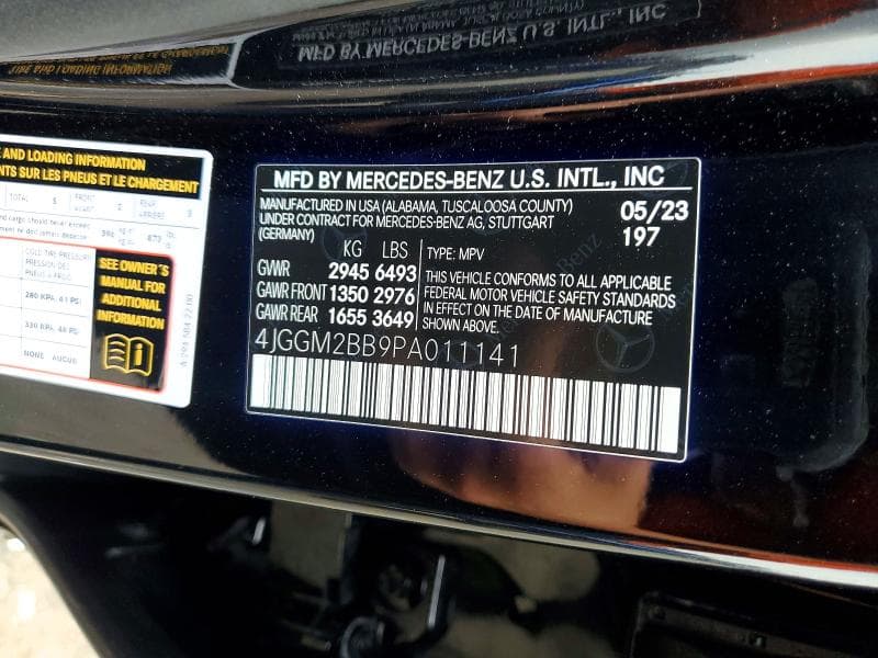 2023 MERCEDES-BENZ EQE SUV 350+ 13