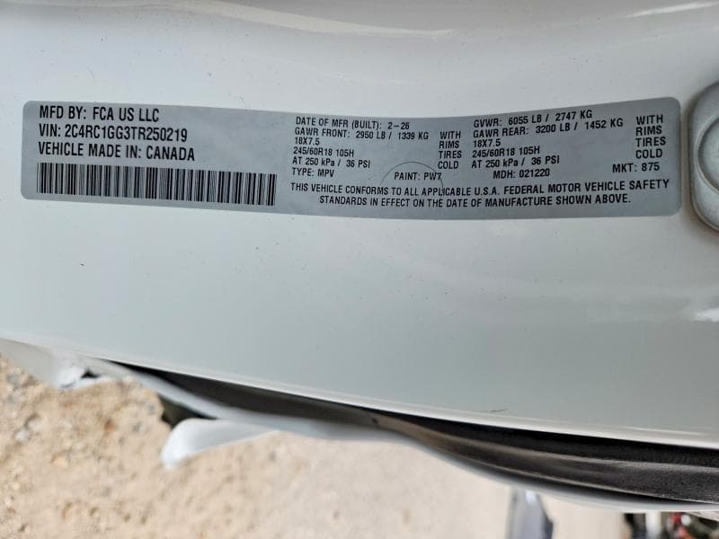 2026 CHRYSLER PACIFICA LIMITED 13