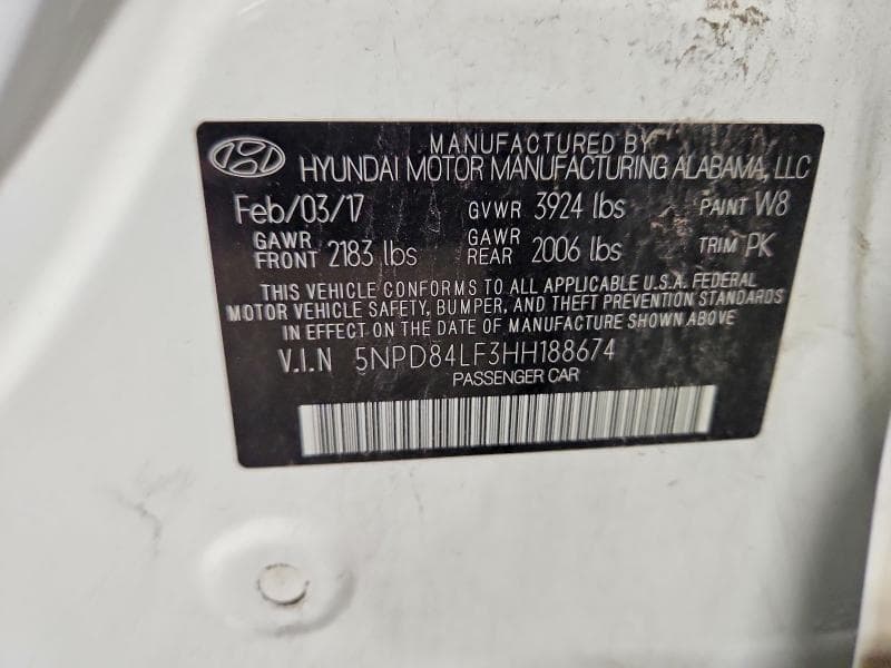 2017 HYUNDAI ELANTRA SE 12