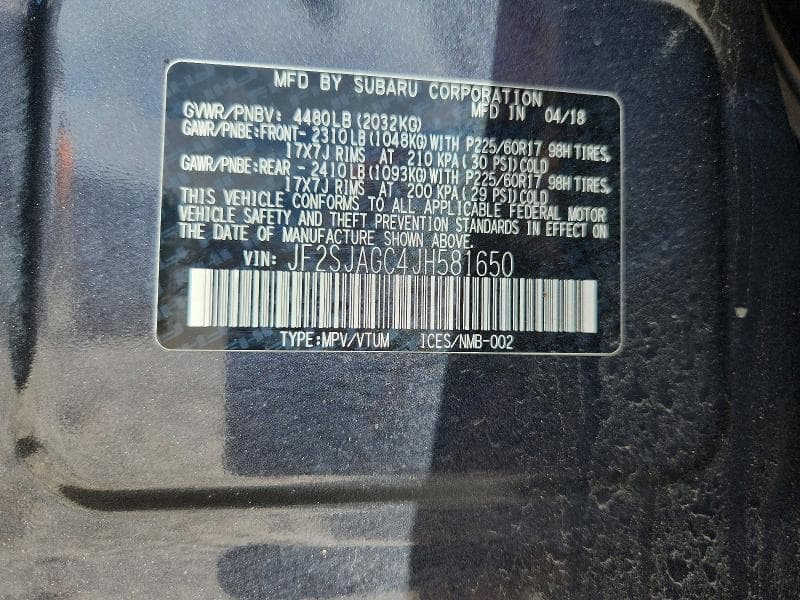 2018 SUBARU FORESTER 2.5I PREMIUM 13