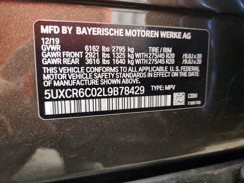 2020 BMW X5 XDRIVE40I 14