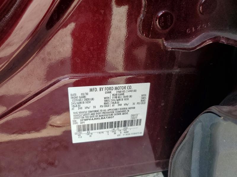 2020 FORD EDGE SEL 13
