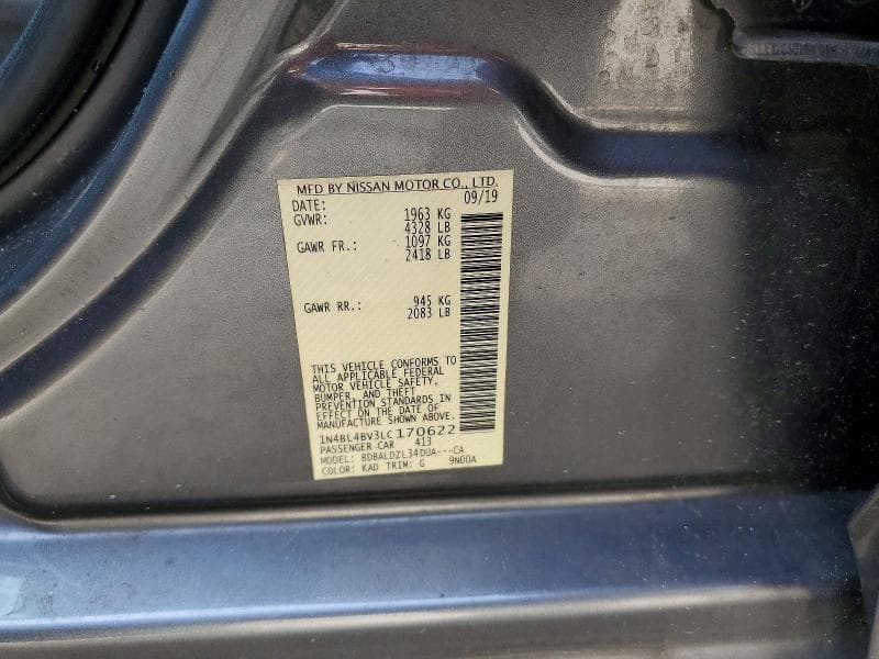 2020 NISSAN ALTIMA S 13