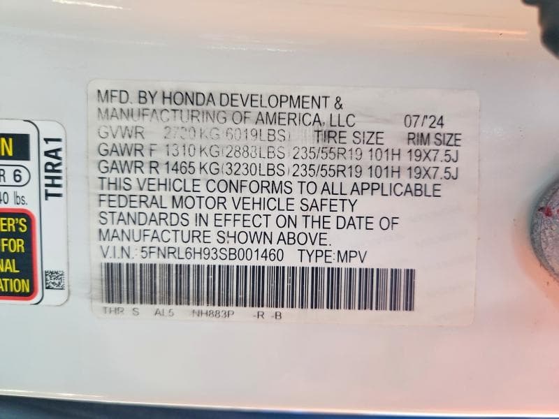 2025 HONDA ODYSSEY ELITE 14