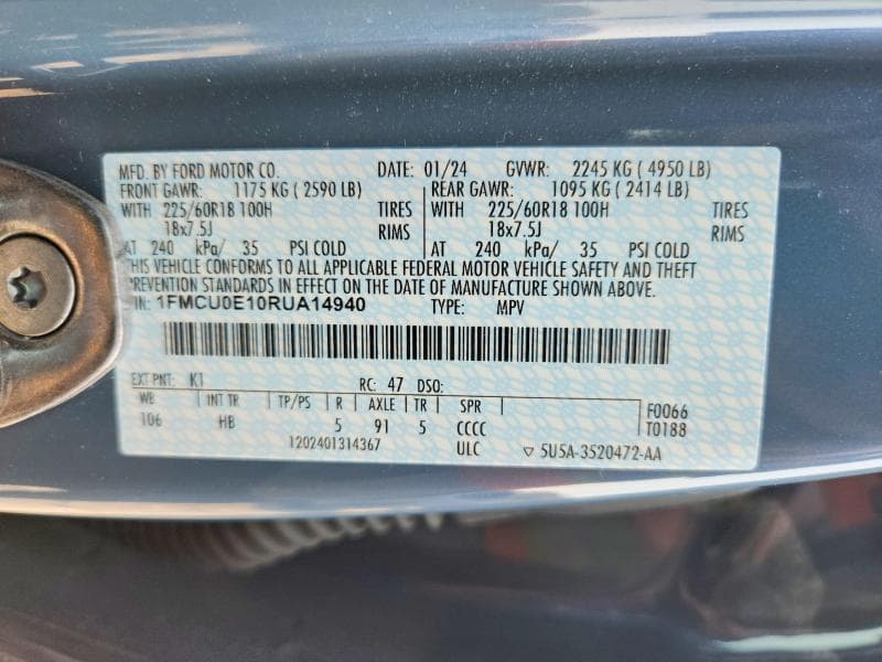 2024 FORD ESCAPE 14