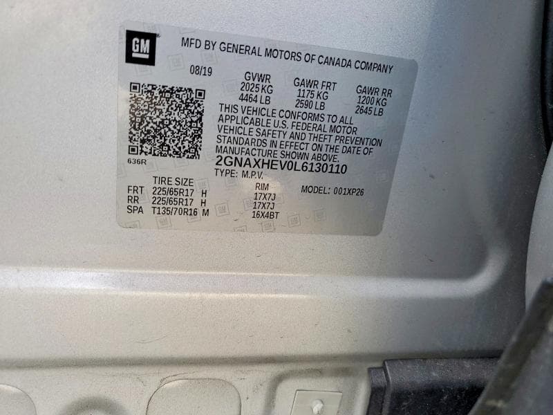 2020 CHEVROLET EQUINOX LS 14