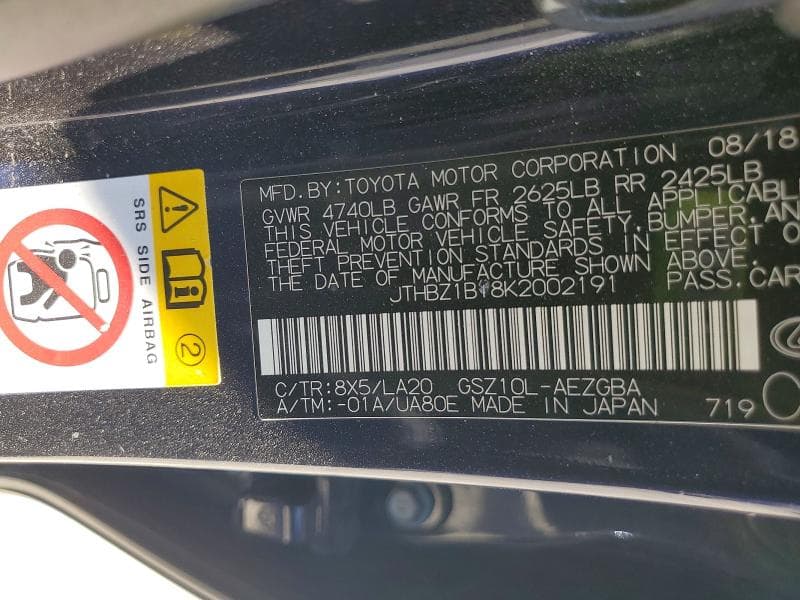 2019 LEXUS ES 350 13