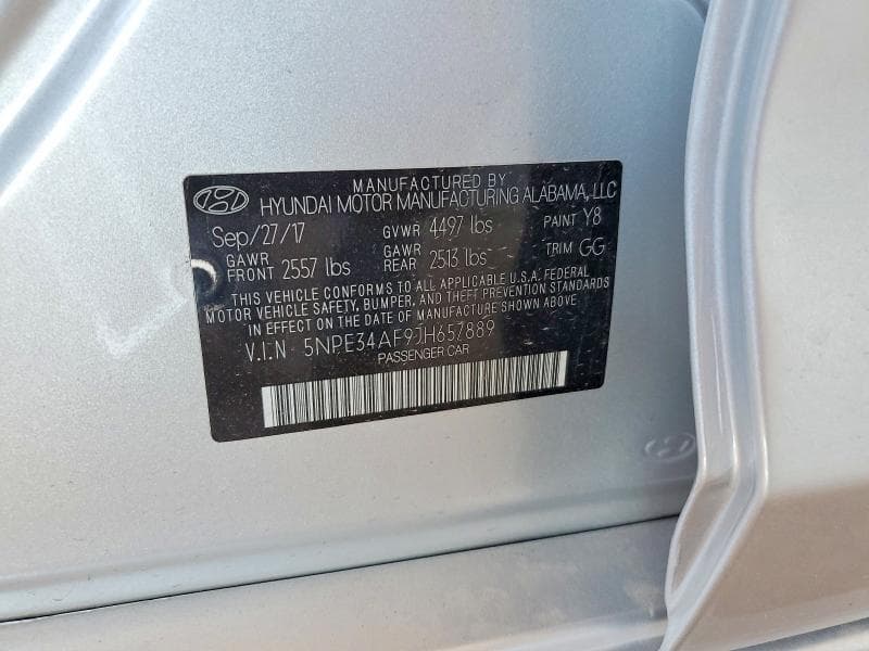 2018 HYUNDAI SONATA SEL 12