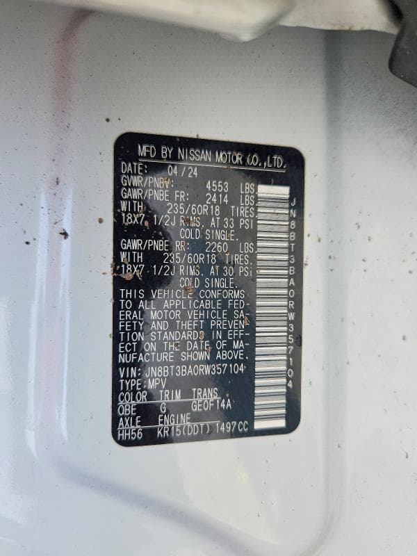 2024 NISSAN ROGUE SV 12