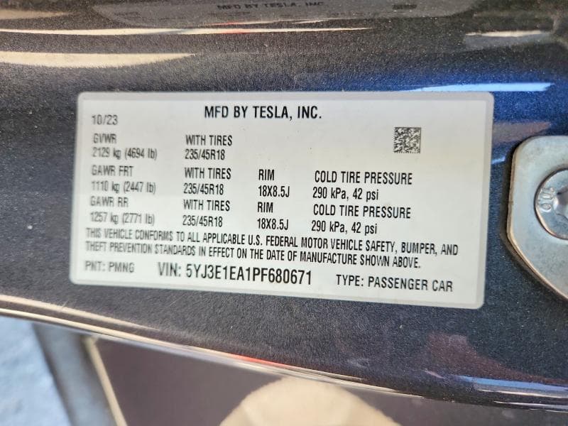 2023 TESLA MODEL 3 13