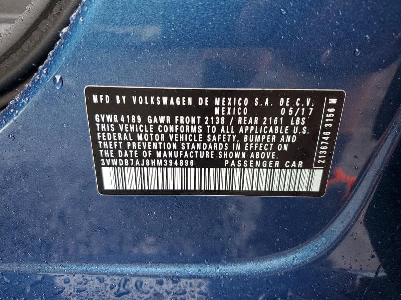 2017 VOLKSWAGEN JETTA SE 12