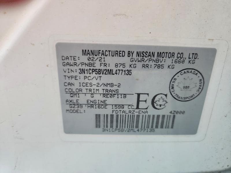 2021 NISSAN KICKS S 13