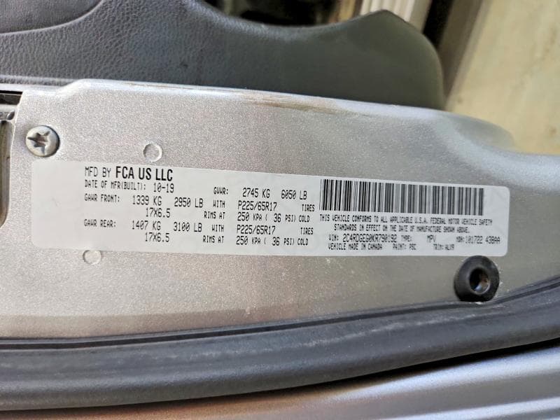 2019 DODGE GRAND CARAVAN GT GT 13