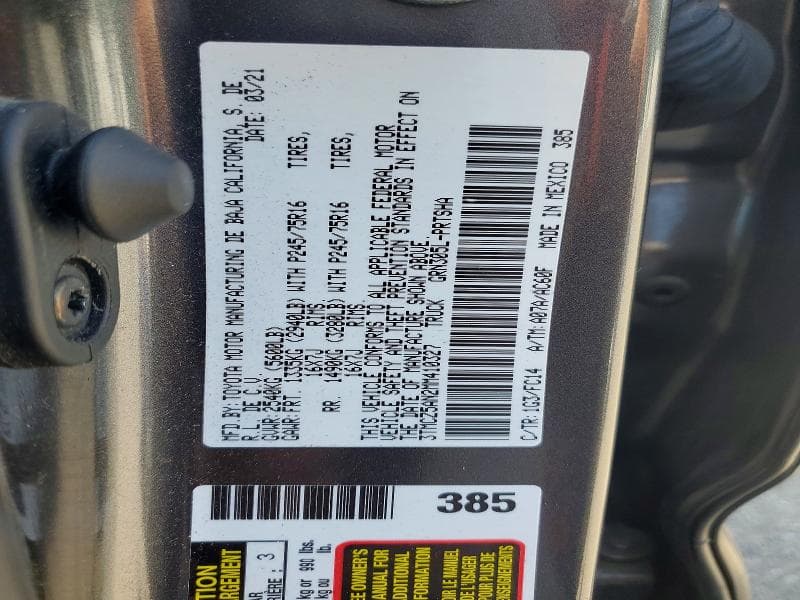 2021 TOYOTA TACOMA SR5 V6 13
