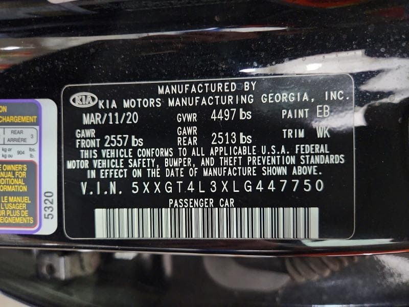 2020 KIA OPTIMA S 12